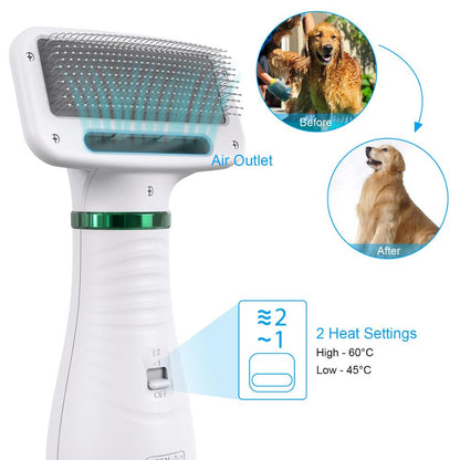 Zeze Pet Combing 2-in-1 Hair Dryer Brush
