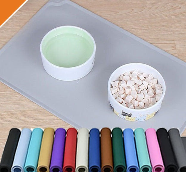 Silicone Pet Bowl Placemat Color Options